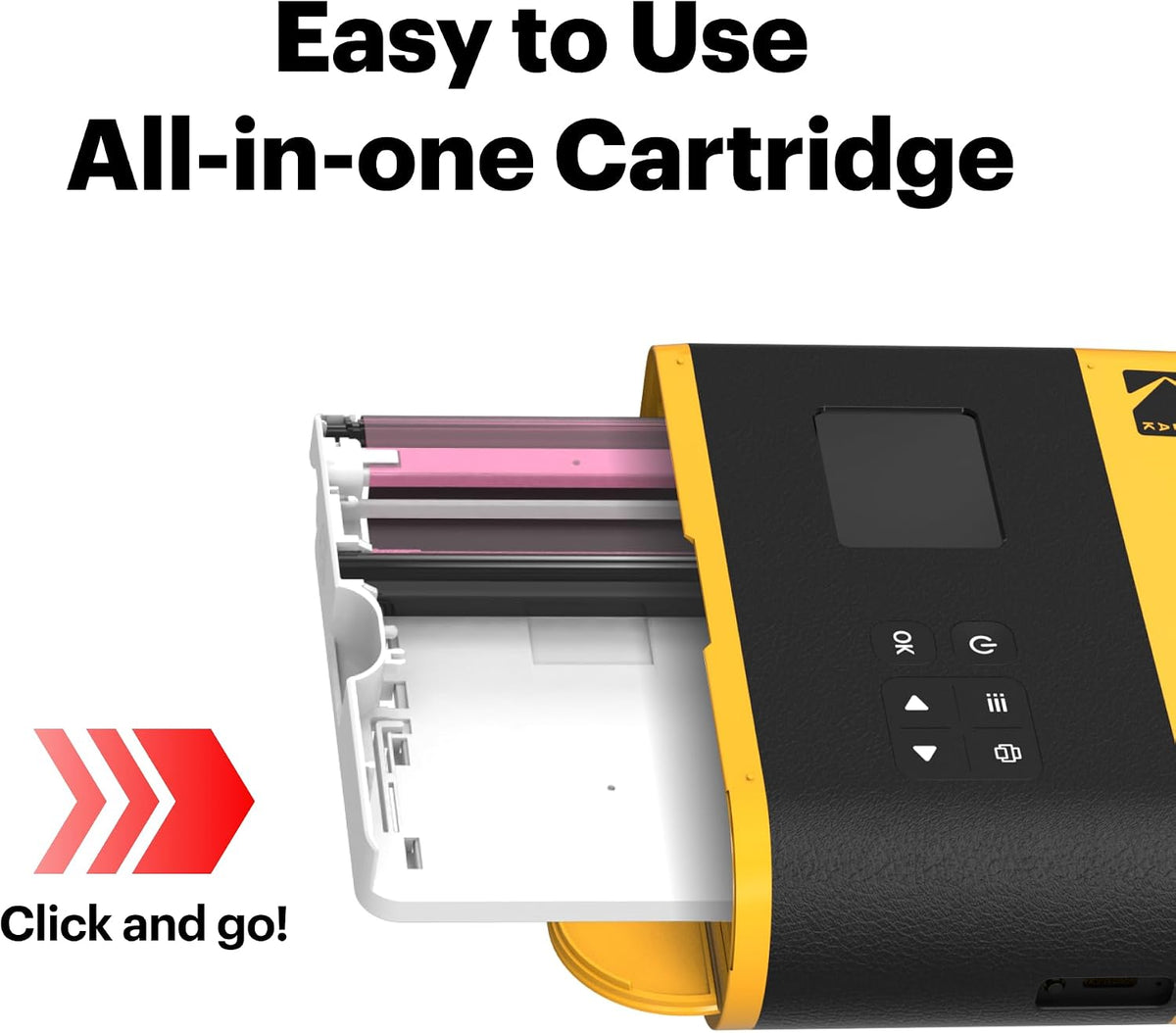 KODAK Mini Shot 3 ERA 3x3 Instant Camera, Photo Printer, 38 Sheet, Black