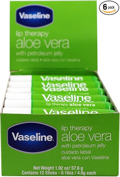 Vaseline Lip w/o Backer Card Aloe - 72 pack box