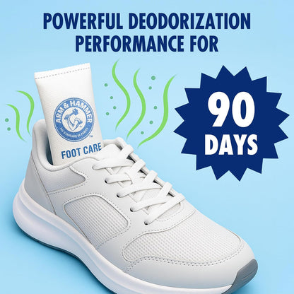 Arm & Hammer In-Shoe Odor Control Pouches, Moisture Absorbing, 4 Count
