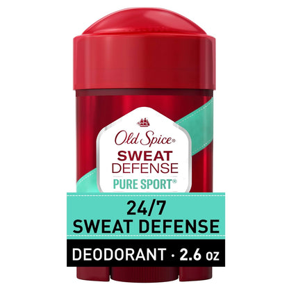 Old Spice Antiperspirant and Deodorant for Men, 24/7 Sweat and Odor Protection, Legendary Fragrance, Sweat Defense, Pure Sport Plus, 2.6 oz