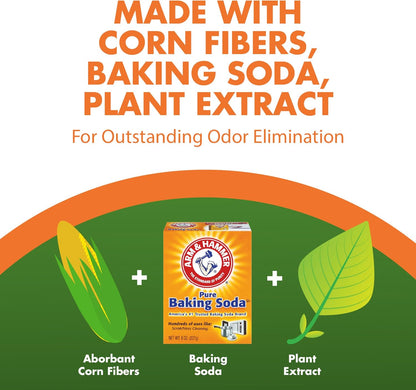ARM & HAMMER Naturals Clumping Cat, Litter Odor Control, Multi Cat Litter, 18 lb. Bag (Pack of 2)