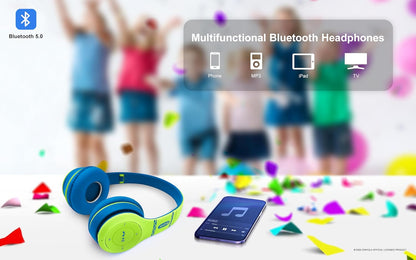 Crayola Kids Over Ear Headphones, Wireless Headphones with Microphone | Lightweight Comfortable Head Phones for Home Travel, Bluetooth 5.0, 5H Playtime, Rechargeable, Hi-Res Sound Audio, FM Radio