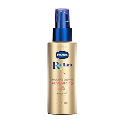 Vaseline Intensive Care Cocoa Radiant 3 Count 6.8oz Body Gel Oil + Radiant X Replenishing 3.7oz Body Oil