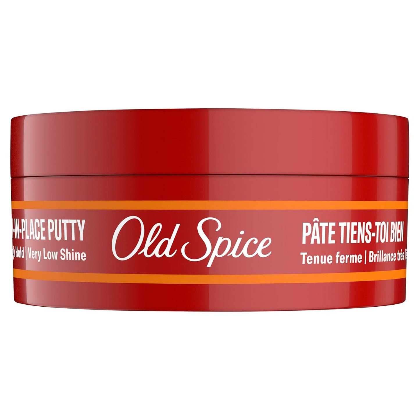 Old Spice Mens Hair Putty, Stay-In-Place Hair Styling Putty for Men, High Hold, Very Low Shine, 2.22 oz