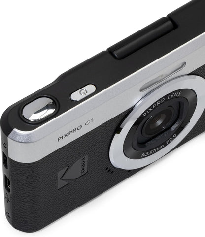 Kodak PIXPRO C1 Digital Camera, 13MP Compact Point & Shoot (Black)
