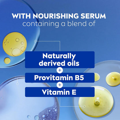 NIVEA Refreshing White Peach and Jasmine Body Wash with Nourishing Serum,Scented Body Wash for Women,Enriched with Provitamin B5 and Vitamin E,20 Fl Oz Bottle,(Pack of 6)