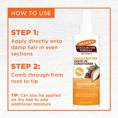 Palmer's Cocoa Butter & Biotin Length Retention Leave-In Conditioner 8.5 Oz