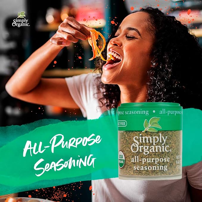 Simply Organic All-Purpose Seasoning, Certified Organic, Kosher, Mini Spices | 0.42 Ounce (Pack of 6)