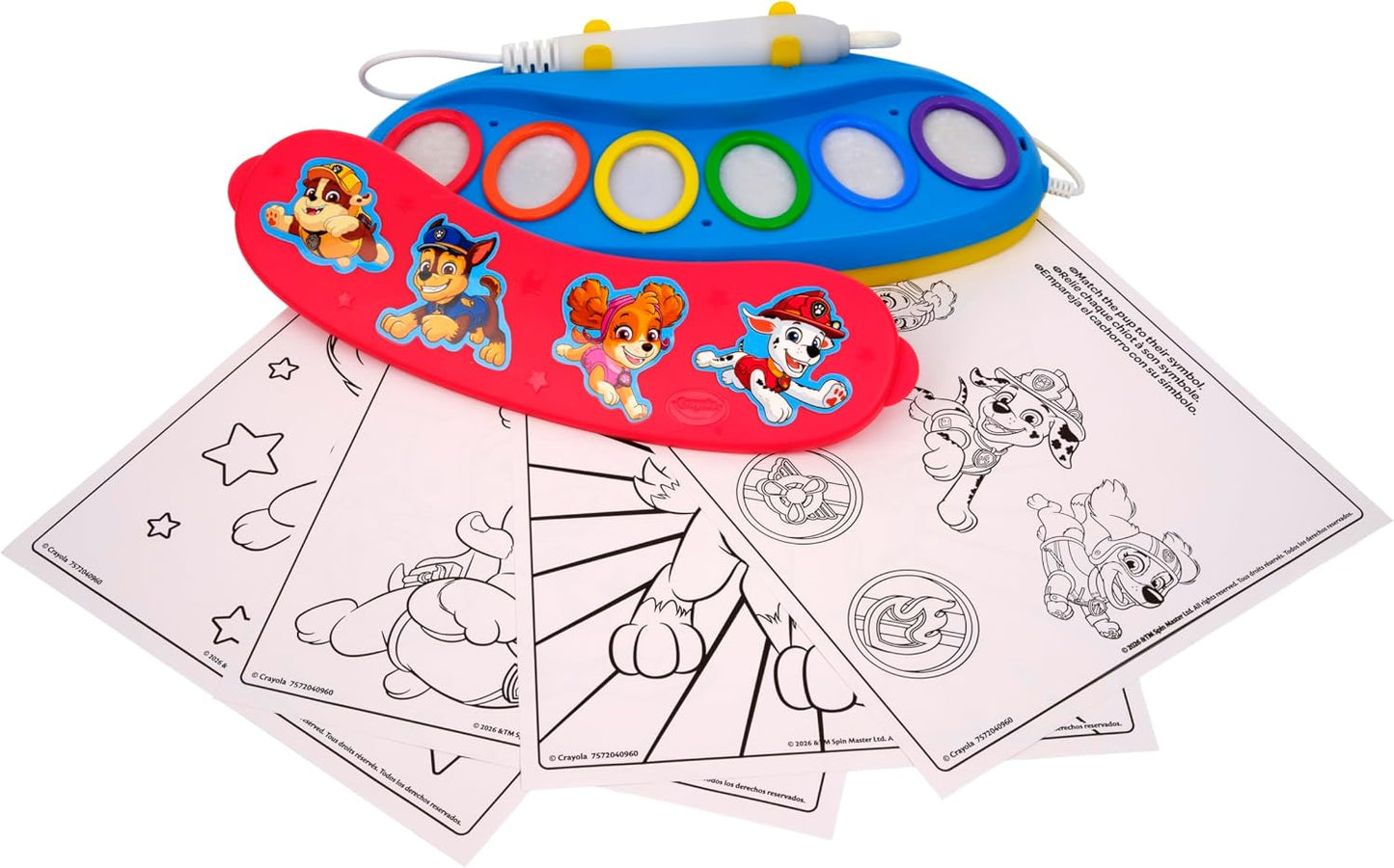Crayola PAW Patrol Color Wonder Magic Light Brush – Mess Free Painting Kit for Kids with Lightup Brush, Gift for Toddlers, Preschool Art Activities, Ages 3+