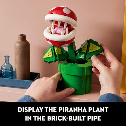 LEGO Super Mario Piranha Plant Building Sets for Adults - Mario Collectible for Men & Women, Ages 18+ Years - Gift for Birthdays - Bedroom, Home Office, or Book Shelf Decor - 71426