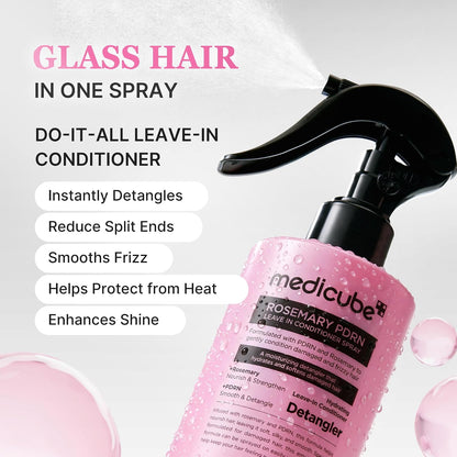 medicube Rosemary PDRN Leave in Conditioner Spray, Do-It-All Detangler