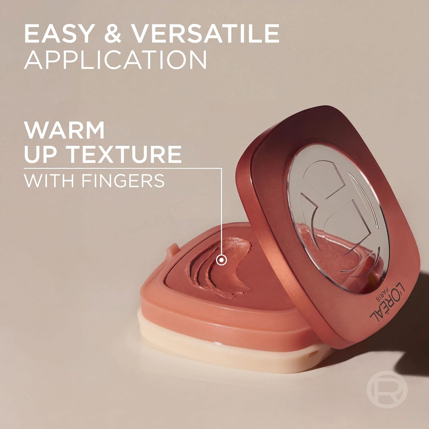 L'Oreal Paris True Match Hyaluron Tinted Balm Embellisher, Buildable Cream Blush and Highlighter Makeup for Radiant Skin, Hydrating, Lightweight, Non-Comedogenic Formula, Rose Lumiere
