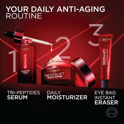 L'Oreal Paris Revitalift Triple Power Face and Neck Moisturizer, Anti Aging Face Cream with Broad Spectrum SPF 30, Pro-Retinol, Hyaluronic Acid and Vitamin C, 1 Kit