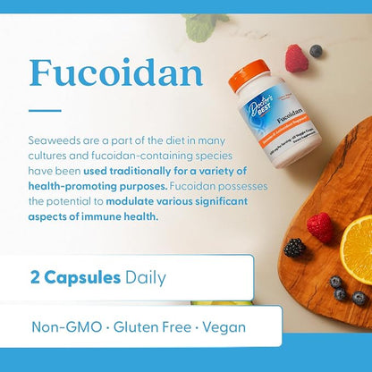 Doctor's Best Fucoidan Supplement for Men & Women, Non-GMO, 60 Veg Caps