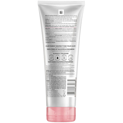 L’Oreal Paris Sulfate Free Glossing Shampoo with Glycolic Acid, Provides Intense Glass Hair Shine, Smoothness & Soft Feel, Suitable for Dull, Dry, and Color-Treated Hair, EverPure, 6.8 Fl Oz