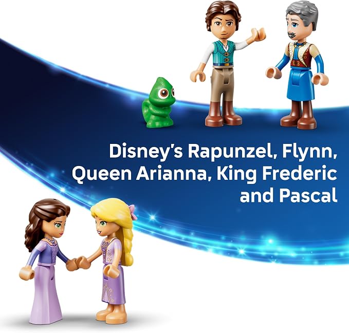LEGO Disney Princess Rapunzel's Castle 43297 | Building Toys for Girls & Boys, Ages 6+, Princess Castle Playset, Movie Character Figures, 676 pieces, Gift for Birthdays