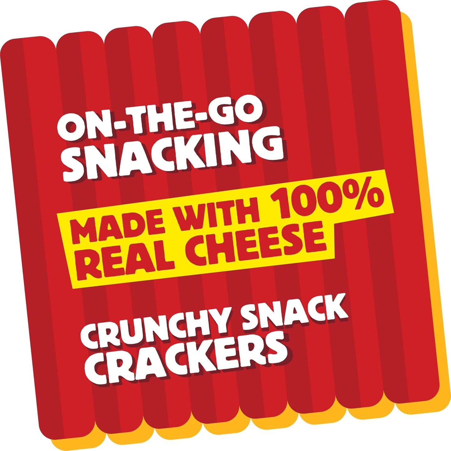 Cheez-It Grooves Crunchy Cheese Crackers, Snack Crackers, Lunch Snacks, Zesty Cheddar Ranch (6 Pouches)