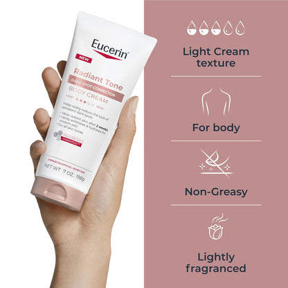 Eucerin Radiant Tone Dark Spot Corrector Body Cream, 7 Fl Oz (Pack of 12)
