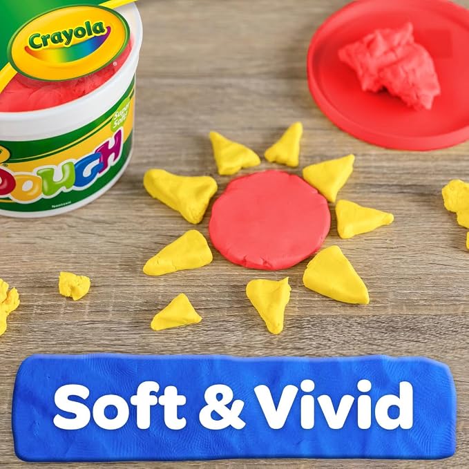 Crayola Dough - Red (3lb), Bulk Modeling Dough for Kids, Clay Alternative, Resealable Tub, Ages 3+, Great for Kids Arts & Crafts