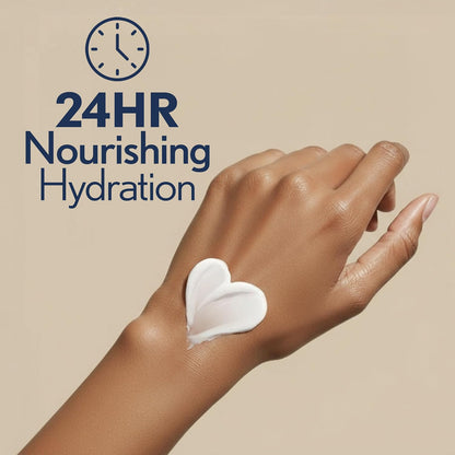 Ivory Deeply Moisturizing Body Wash, 24hr Nourishing Hydration, Soothes Itchy Dry Skin, Made with Shea Butter Blend, Free of Dyes Heavy Perfumes Parabens & Phthalates, Vanilla Scent, 27 oz