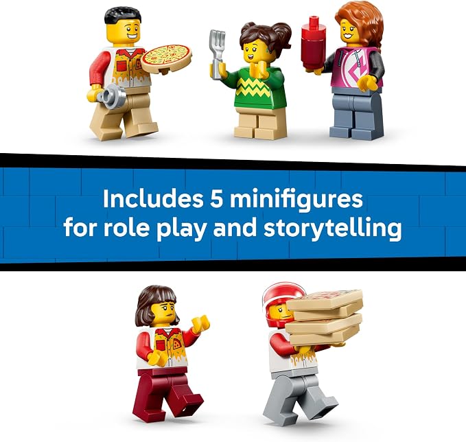 LEGO City Pizza Delivery Experience with Vehicles 60496