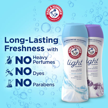 ARM & HAMMER Light Laundry Scent Booster, Lavender Escape, 24 Ounce (Pack of 4)