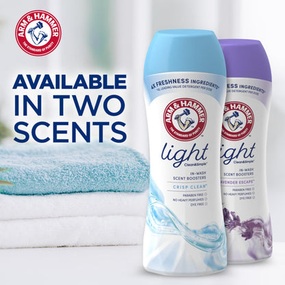ARM & HAMMER Light Laundry Scent Booster, Lavender Escape, 24 Ounce (Pack of 4)