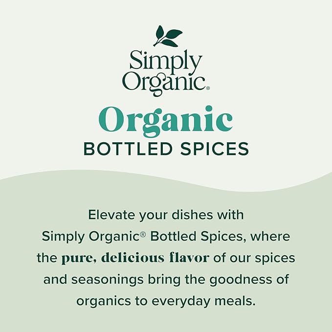 Simply Organic Dill Weed, 0.81 Ounce Bottle, Light and Soft, Delicate Flavor Pairs with Salads, Sauces and Fish, Kosher | Light and Soft, Delicate Flavor Pairs with Salads, Sauces and Fish, Kosher