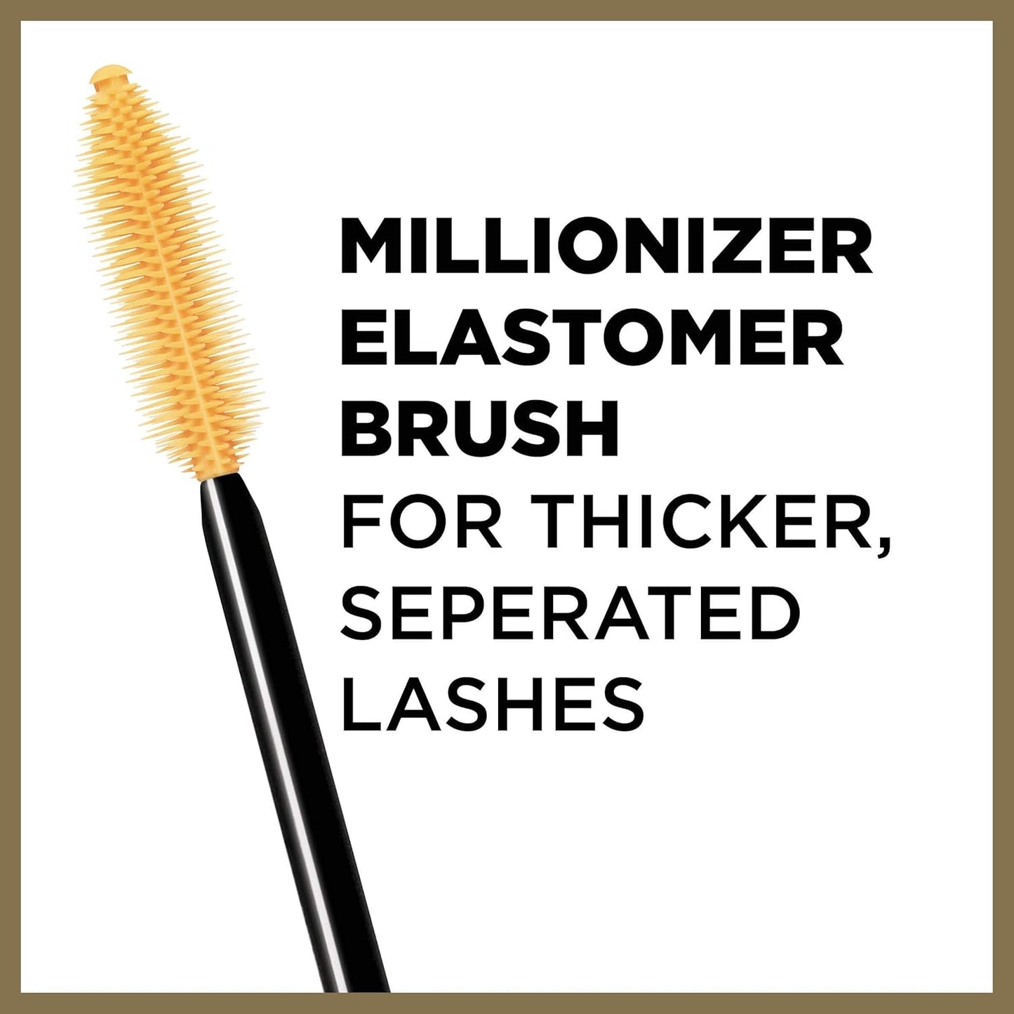 L’Oreal Paris Makeup Voluminous Million Lashes Mascara, Volumizing Collagen Infused Eye Makeup, Amplifying Mascara Brush, Washable, Blackest Black, 0.3 Fl Oz., 1 Count