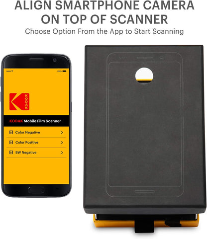 KODAK Mobile Film Scanner, 35mm Negative Scanner & Slide Viewer, App-Based