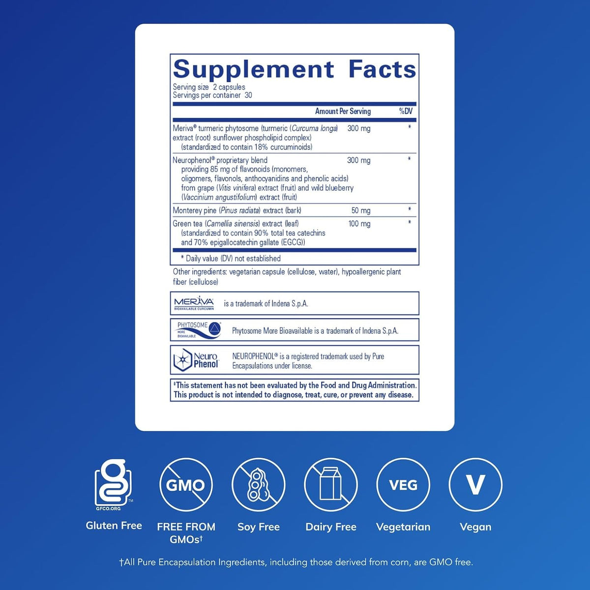 Pure Encapsulations CurcumaSorb Mind, 60 Capsules