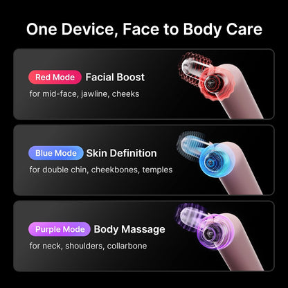 medicube Mini Booster Pro Plus Face Roller Device Set - Face & Body, Pink
