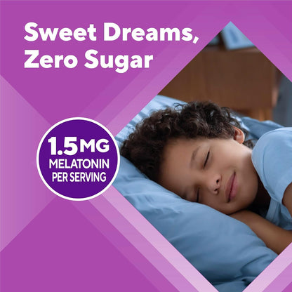 Vitafusion Kids Melatonin Gummy | Sugar Free | 1.5 mg | 50 Gummies