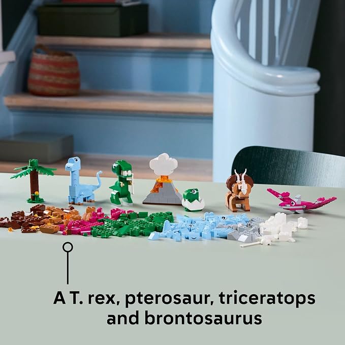 LEGO Classic Creative Dinosaurs Toy - Building Blocks for Kids, Boys and Girls, Ages 5+ - Learning and Educational Toy for Preschool - Gift Idea for Birthdays - 11041