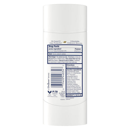 Dove Advanced Care Antiperspirant Deodorant Stick Sheer Cool for Soft, Resilient Skin, with 72-Hour Sweat & Odor Protection, 2.6 oz (Pack of 12)