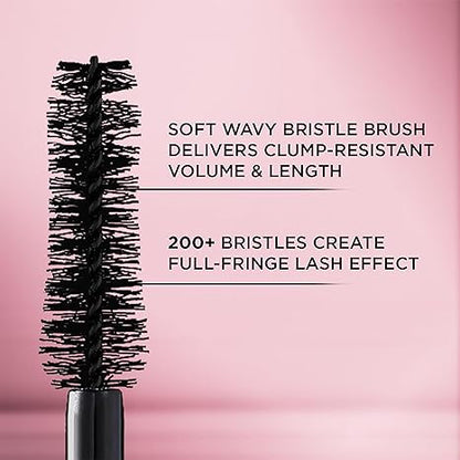L'Oreal Paris Makeup Voluminous Lash Paradise Mascara, Voluptuous Volume, Intense Length, Feathery Soft Full Lashes, No Flaking, Smudging or Clumping, Latte Brown, 0.28 Fl Oz