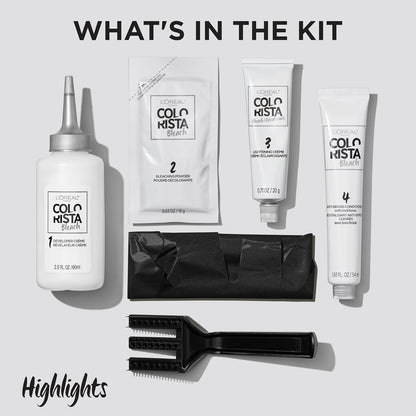 L’Oreal Paris Colorista Hair Bleach, Highlights Hair Color Kit, 1 Hair Bleach Kit