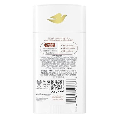 Dove VitaminCare+ Aluminum Free Deodorant Stick for 72H Odor Protection Coconut & Shea Breathable Deodorant for Women 2.6 oz