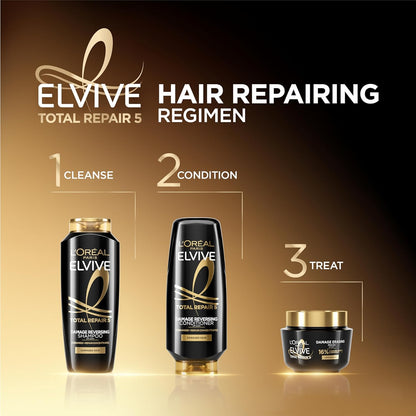 L'Oreal Paris Elvive Total Repair 5 Damage-Erasing Balm Mask, Rinse-Out Hair Treatment, 8.5 fl oz (Packaging May Vary)