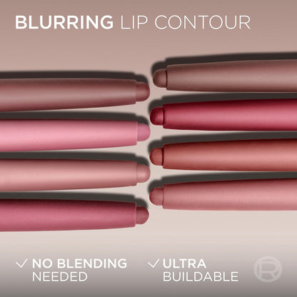 L'Oreal Paris Blurfiller Lip Liner, Lightweight, Buildable, and Sculpting Lip Pencil, Line, Define, and Contour for Fuller-Looking Lips, Bordeaux Bisous, 0.21 oz