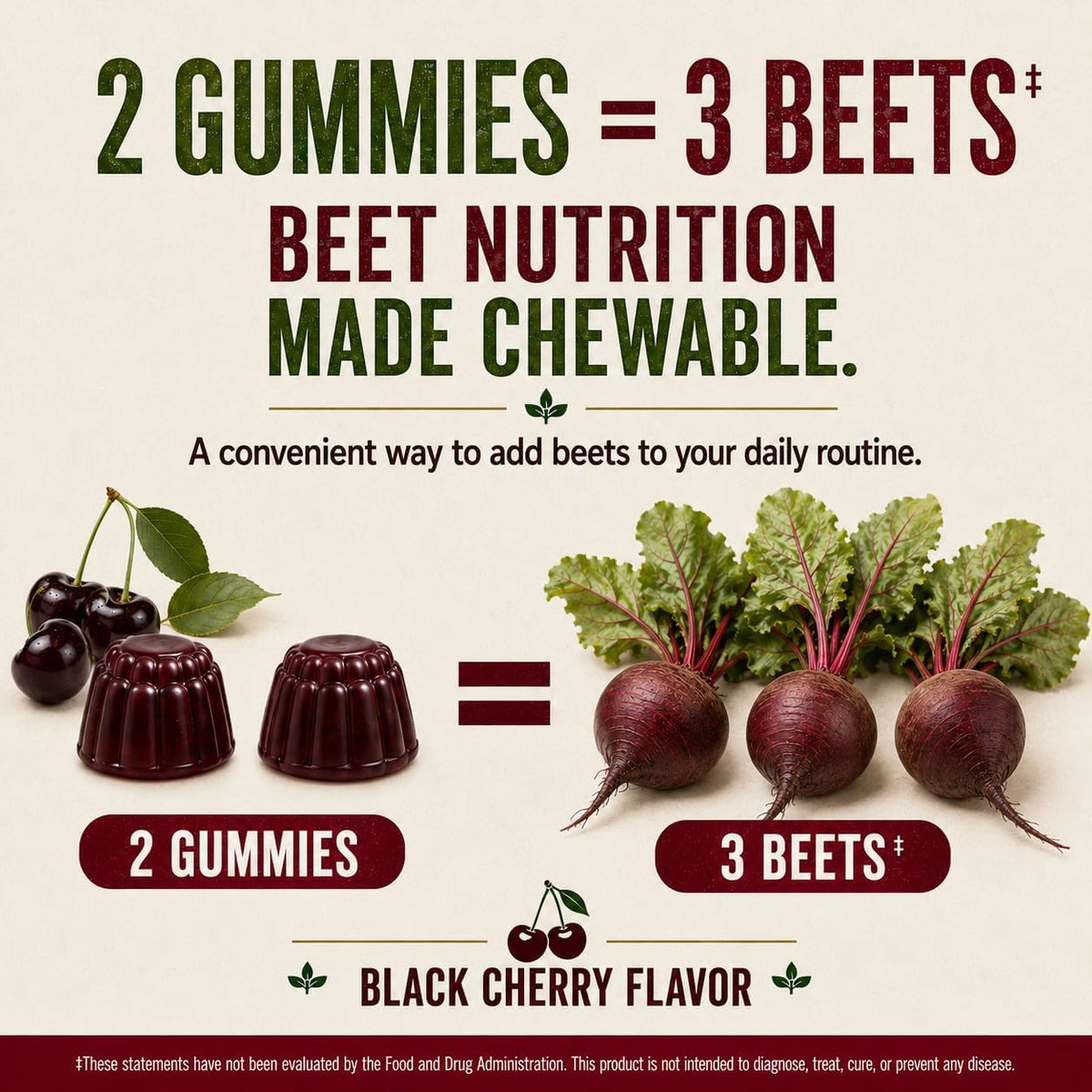 Country Farms Bountiful Beets Gummies, Circulation Superfood, Promotes Energy and Endurance, Nitric Oxide Booster, 60 Servings, White, 120 Count, 2 Pack