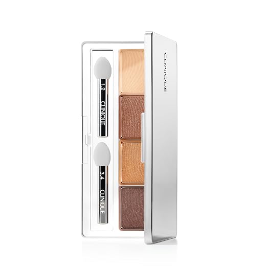 Clinique All About Shadow Eye Shadow Quad | Long Lasting, Crease + Fade Resistant + Safe For Sensitive Eyes