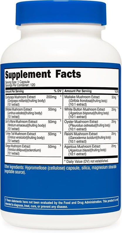 Nutricost Mushroom Complex Supplement, 120 Capsules for 120 Servings