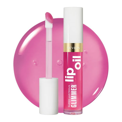 Revlon Super Lustrous Glimmer Nourishing Lip Oil, 004 Gone Rose, 0.13 fl oz