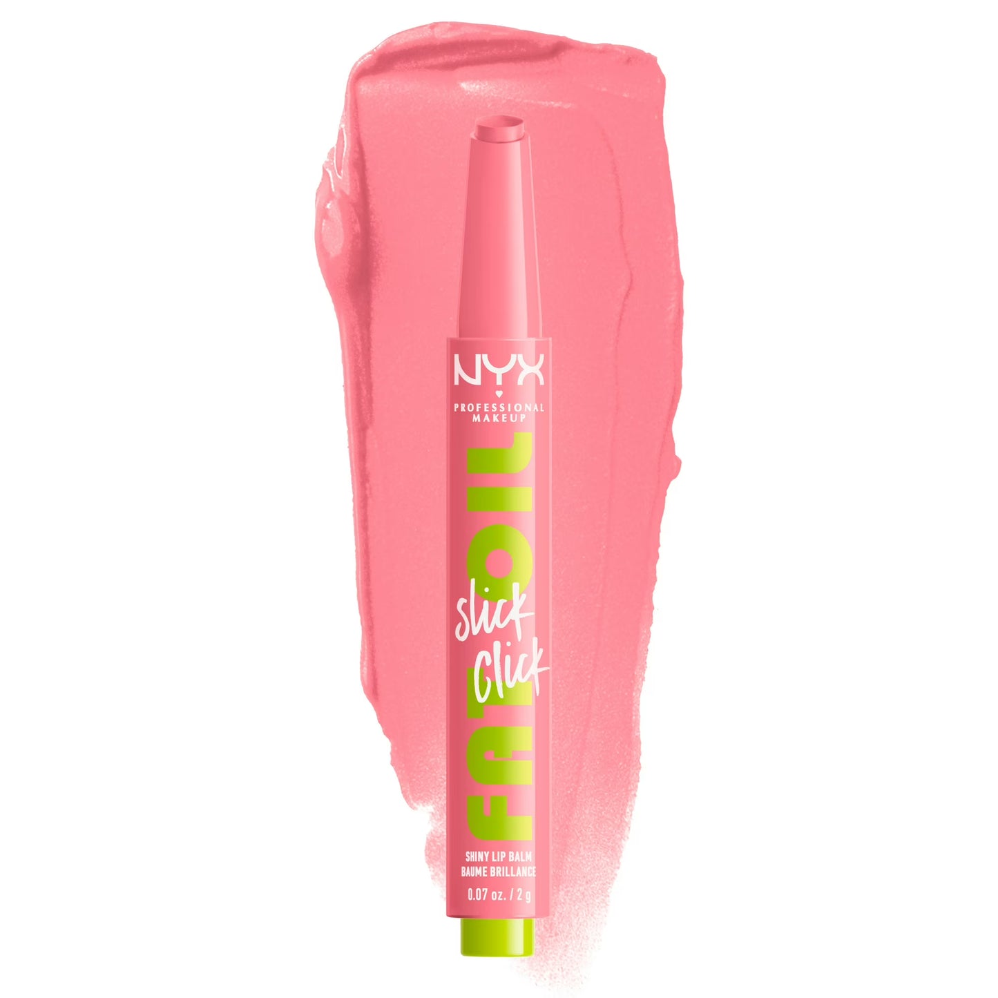 NYX Professional Makeup Fat Oil Slick Click Hydrating Tinted Lip Gloss with Lightweight Hydration, Clout, 0.07 oz