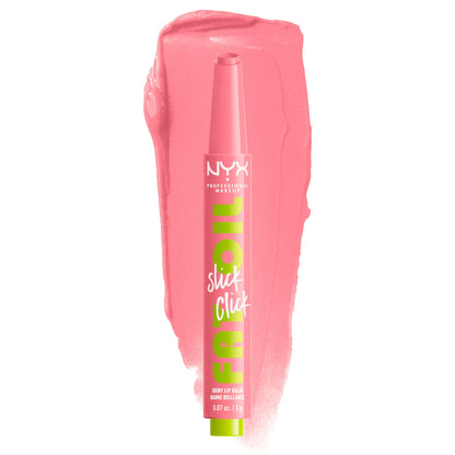 NYX Professional Makeup Fat Oil Slick Click Hydrating Tinted Lip Gloss with Lightweight Hydration, Clout, 0.07 oz