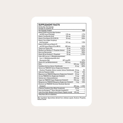 THORNE Basic Nutrients 2/Day, Vitamin & Mineral Formula, 120 Capsules