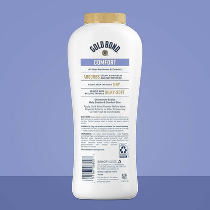 Gold Bond No Mess Talc-Free Body Powder Spray 7 oz. Fresh Scent & Comfort Body Powder 10 oz. Talc-Free Fresh Clean Scent Bundle