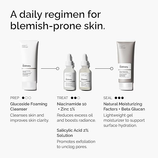 The Ordinary Salicylic Acid 2% Solution, Acne-Fighting Serum for Blemish-Prone Skin