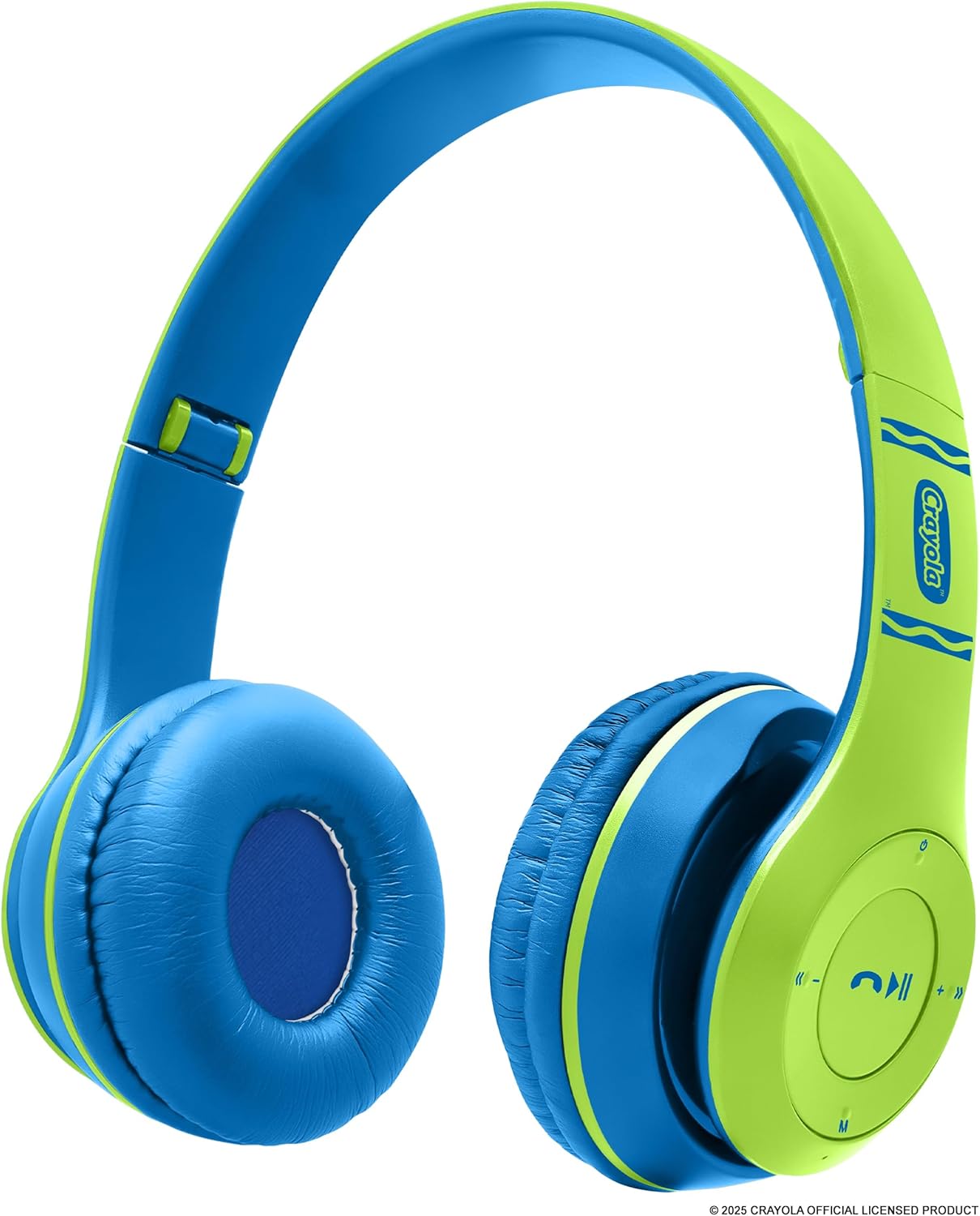 Crayola Kids Over Ear Headphones, Wireless Headphones with Microphone | Lightweight Comfortable Head Phones for Home Travel, Bluetooth 5.0, 5H Playtime, Rechargeable, Hi-Res Sound Audio, FM Radio